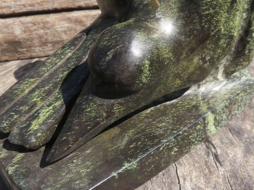 Polished Hand Carved Leopard Stone Book Ends  x 2 From Zimbabwe - TopRock