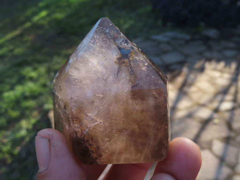 Polished Mixed Selection Of Window Quartz Crystals x 6 From Ankazobe, Madagascar - TopRock