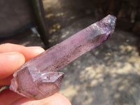 Natural Smokey Amethyst Crystals  x 7 From Chiredzi, Zimbabwe - Toprock Gemstones and Minerals 