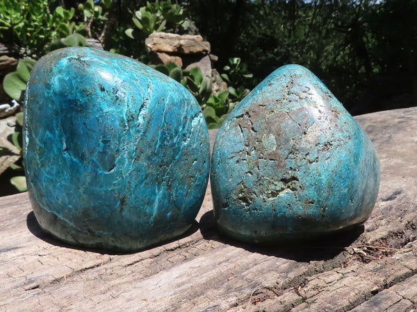 Polished Extra Large Shattuckite Standing Free Forms  x 2 From Namibia - TopRock