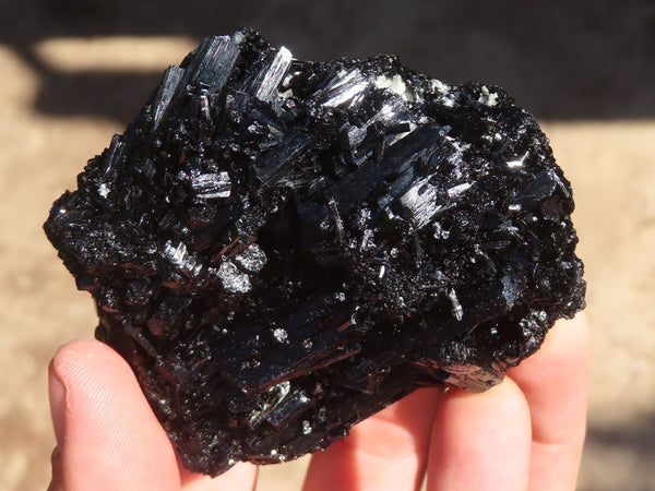 Natural Schorl Black Tourmaline With Quartz & Vermiculite  x 3 From Erongo, Namibia - Toprock Gemstones and Minerals 