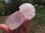 Polished Gemmy Pink Star Rose Quartz Mushrooms  x 6 From Madagascar - TopRock