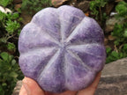 Polished Purple Lepidolite Pumpkin Carvings  x 4 From Zimbabwe - TopRock