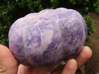 Polished Purple Lepidolite Pumpkin Carvings  x 4 From Zimbabwe - TopRock
