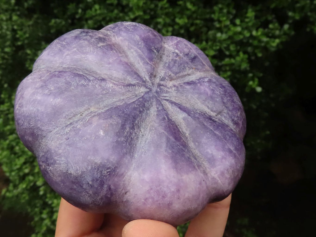 Polished Purple Lepidolite Pumpkin Carvings  x 4 From Zimbabwe - TopRock