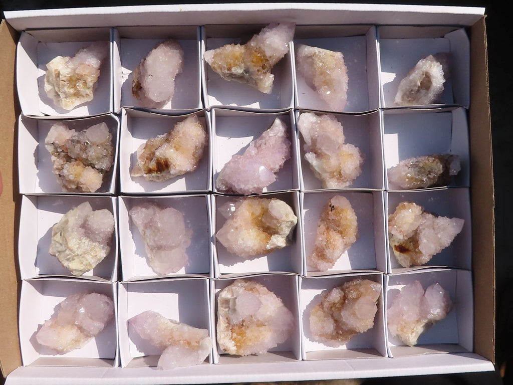 Natural Small Lilac & Ametrine Spirit Quartz Specimens x 20 From Boekenhouthoek, South Africa - Toprock Gemstones and Minerals 