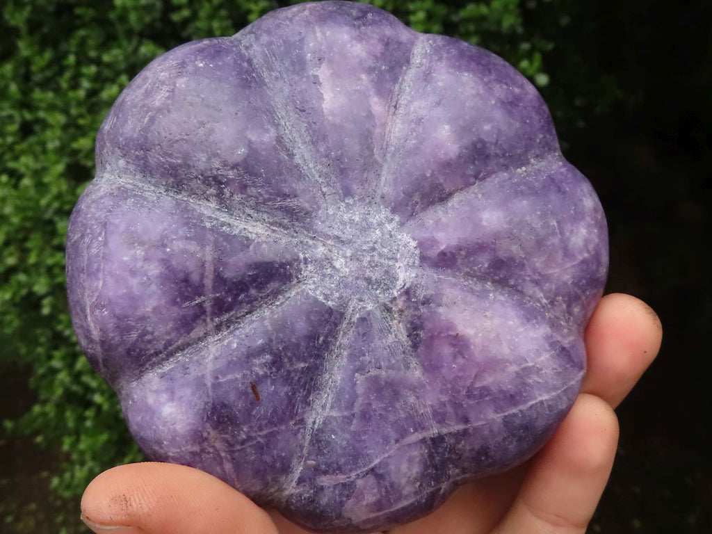 Polished Purple Lepidolite Pumpkin Carvings  x 4 From Zimbabwe - TopRock