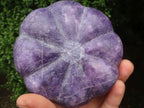 Polished Purple Lepidolite Pumpkin Carvings  x 4 From Zimbabwe - TopRock