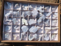 Natural Etched Blue Chalcedony Specimens  x 35 From Nsanje, Malawi - Toprock Gemstones and Minerals 