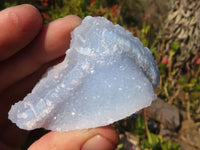 Natural Etched Blue Chalcedony Specimens  x 35 From Nsanje, Malawi - Toprock Gemstones and Minerals 
