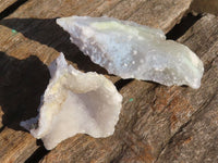 Natural Etched Blue Chalcedony Specimens  x 35 From Nsanje, Malawi - Toprock Gemstones and Minerals 