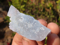 Natural Etched Blue Chalcedony Specimens  x 35 From Nsanje, Malawi - Toprock Gemstones and Minerals 