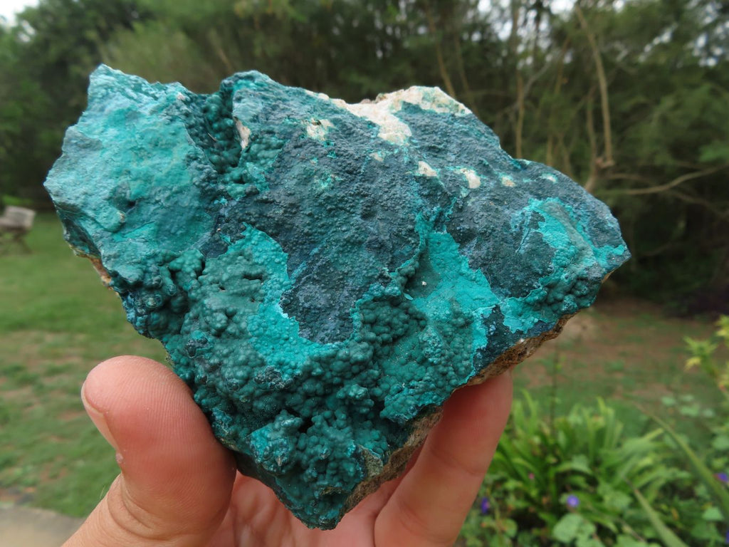 Natural Drusy Coated Malachite On Matrix Specimens x 3 From Tenke Fungurume, Congo - TopRock