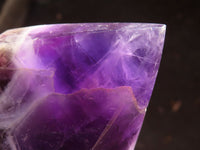 Polished Gemmy Chevron Amethyst Points  x 2 From Zambia - Toprock Gemstones and Minerals 