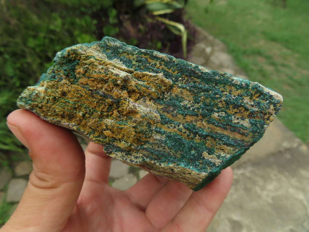 Natural Drusy Coated Malachite On Matrix Specimens x 3 From Tenke Fungurume, Congo - TopRock