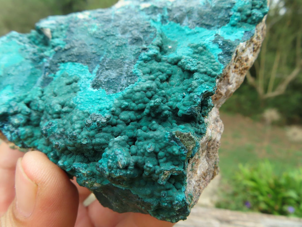 Natural Drusy Coated Malachite On Matrix Specimens x 3 From Tenke Fungurume, Congo - TopRock