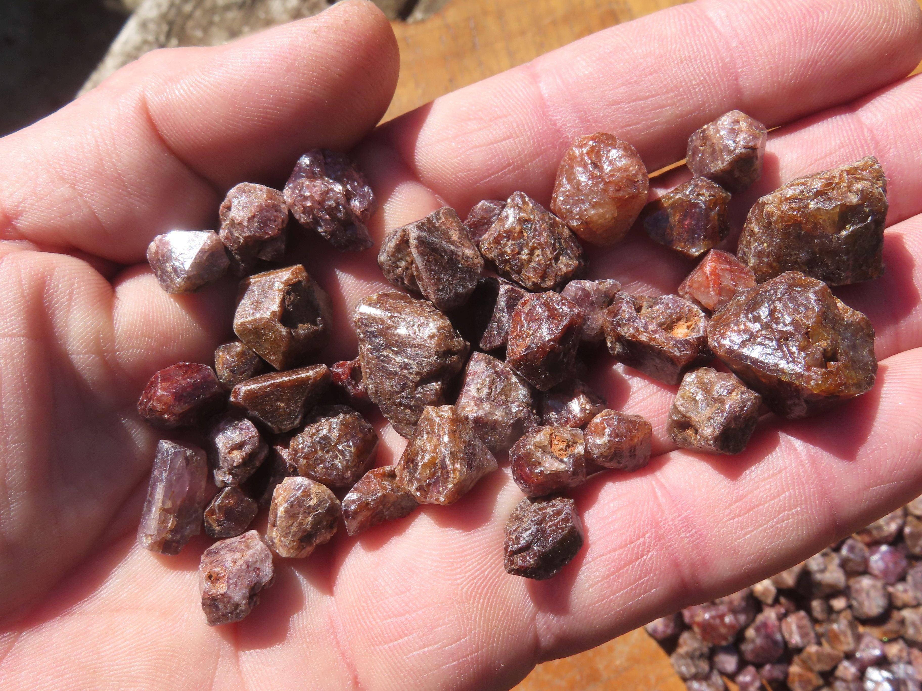 Full Adamantine Zircon Crystals with Lustre - sold per 500 g - From Malawi - TopRock