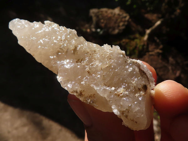 Natural Drusy Quartz Coated Calcite Crystals  x 12 From Alberts Mountain, Lesotho - Toprock Gemstones and Minerals 