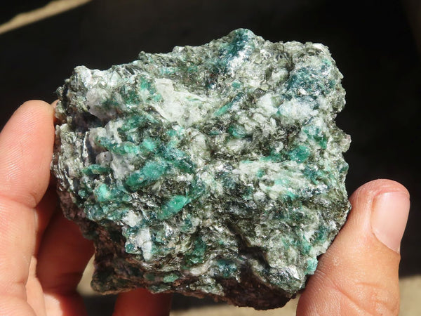 Natural Emerald In Matrix Specimens  x 6 From Sandawana, Zimbabwe - Toprock Gemstones and Minerals 
