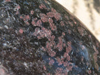 Polished New Sparkling Blue Iolite Standing Free Form With Pink Feldspar Spots  x 1 From Madagascar - TopRock