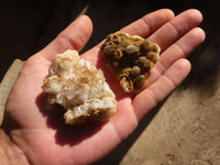 Natural Small Golden Limonite / Lemonite Quartz Clusters  x 35 From Zambia - Toprock Gemstones and Minerals 
