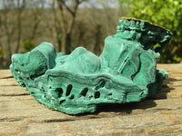 Natural Malachite Specimens x 2 From Congo - Toprock Gemstones and Minerals 