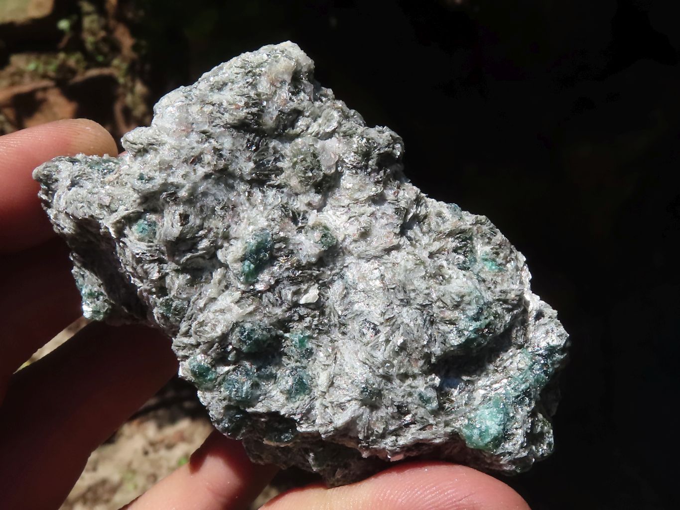 Natural Green Emerald Crystals In Schist Specimens  x 6 From Sandawana, Zimbabwe - TopRock