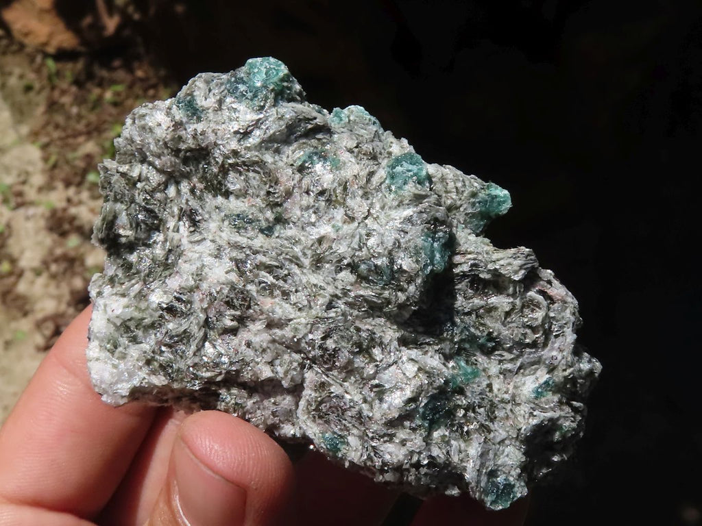 Natural Green Emerald Crystals In Schist Specimens  x 6 From Sandawana, Zimbabwe - TopRock