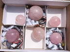 Polished Gemmy Pink Rose Quartz Spheres  x 6 From Ambatondrazaka, Madagascar - TopRock