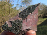 Natural Rare Copper Phosphate Libethenite On Dolomite Clusters  x 7 From Shituru, Congo - TopRock