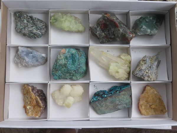 Natural Mixed Selection Of Minerals  x 12 From Southern Africa