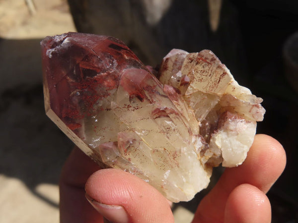 Natural Red Hematoid Quartz Specimens x 12 From Karoi, Zimbabwe - Toprock Gemstones and Minerals 