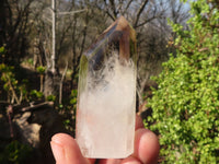 Polished Clear & Smokey Quartz Points  x 6 From Madagascar - Toprock Gemstones and Minerals 