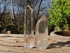 Polished Clear & Smokey Quartz Points  x 6 From Madagascar - Toprock Gemstones and Minerals 