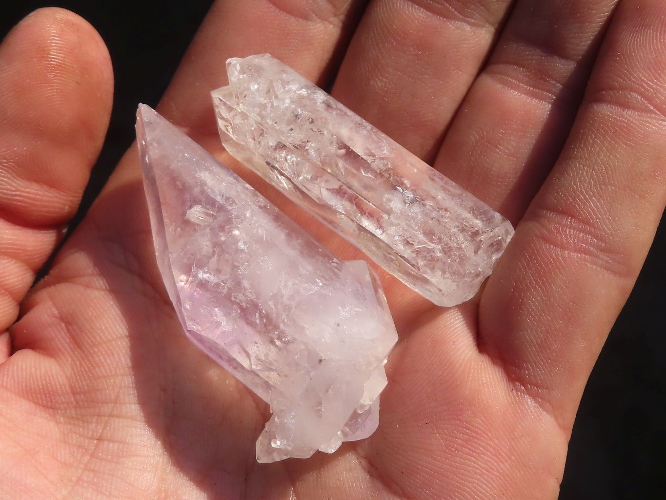 Natural Lovely Clear Brandberg Quartz Crystals x 35 From Brandberg, Namibia - Toprock Gemstones and Minerals 