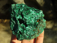 Natural Chatoyant Silky Malachite Specimens  x 3 From Kasompe, Congo - Toprock Gemstones and Minerals 