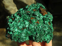 Natural Chatoyant Silky Malachite Specimens  x 3 From Kasompe, Congo - Toprock Gemstones and Minerals 