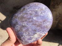 Polished Purple Lepidolite Standing Free Forms  x 4 From Madagascar - Toprock Gemstones and Minerals 