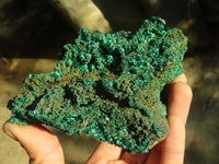Natural Chatoyant Silky Malachite Specimens  x 3 From Kasompe, Congo - Toprock Gemstones and Minerals 