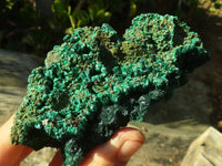 Natural Chatoyant Silky Malachite Specimens  x 3 From Kasompe, Congo - Toprock Gemstones and Minerals 