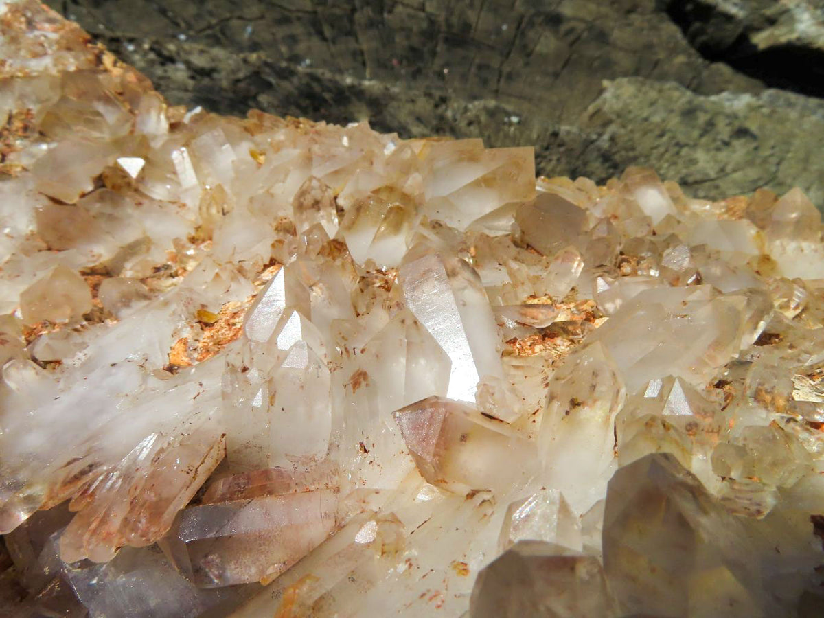 Natural Giant Phantom Hematoid Karoi Quartz Cluster x 1 From Karoi, Zimbabwe - Toprock Gemstones and Minerals 