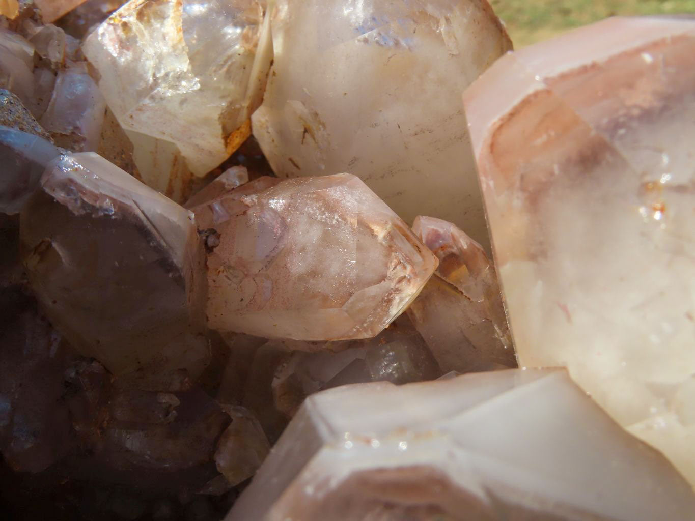 Natural Giant Phantom Hematoid Karoi Quartz Cluster x 1 From Karoi, Zimbabwe - Toprock Gemstones and Minerals 