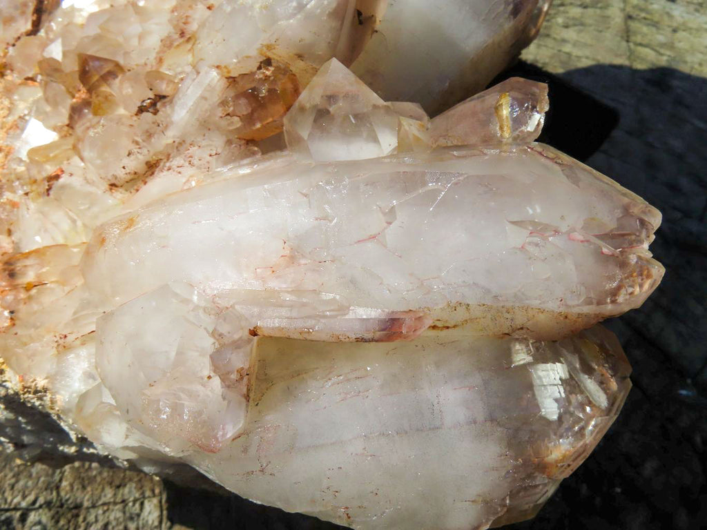 Natural Giant Phantom Hematoid Karoi Quartz Cluster x 1 From Karoi, Zimbabwe - Toprock Gemstones and Minerals 