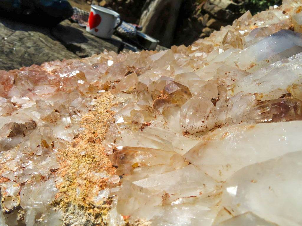 Natural Giant Phantom Hematoid Karoi Quartz Cluster x 1 From Karoi, Zimbabwe - Toprock Gemstones and Minerals 
