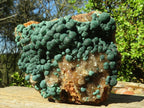 Natural Rare Ball Malachite On Drusy Quartz & Dolomite Matrix  x 1 From Congo - Toprock Gemstones and Minerals 