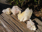 Natural Pineapple Quartz Clusters  x 4 From Madagascar - Toprock Gemstones and Minerals 