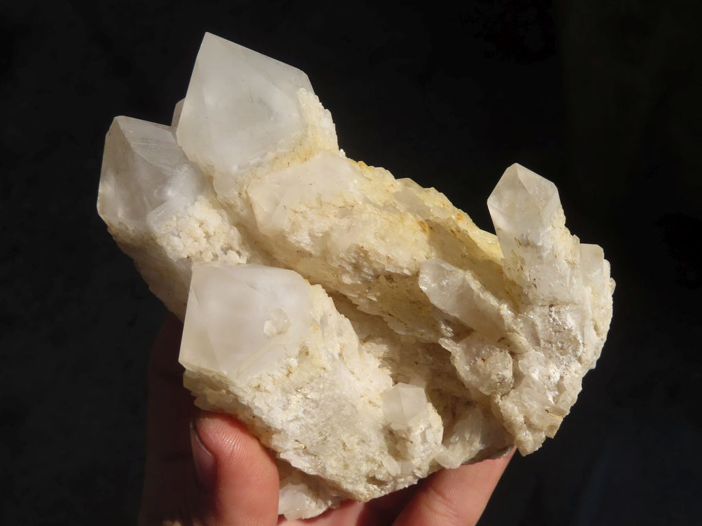 Natural Pineapple Quartz Clusters  x 4 From Madagascar - Toprock Gemstones and Minerals 