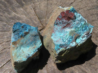 Natural Rough Blue Shattuckite Specimens  x 18 From Kaokoveld, Namibia - TopRock