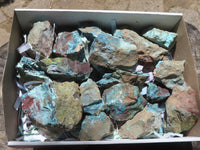 Natural Rough Blue Shattuckite Specimens  x 18 From Kaokoveld, Namibia - TopRock