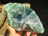 Polished One Side Polished Watermelon Fluorite Pieces  x 2 From Malawi - Toprock Gemstones and Minerals 